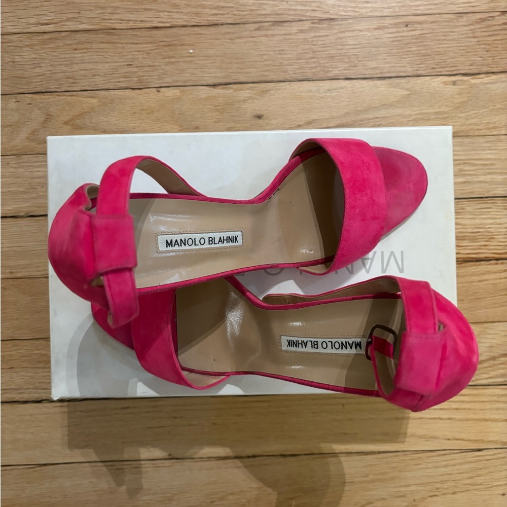 Barneys New York Vibrant Pink Heels